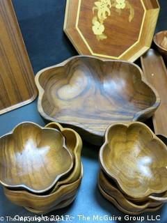 Wooden Serving trays and Bowls 