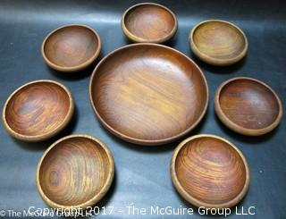 Danish Wooden Salad Bowl Set