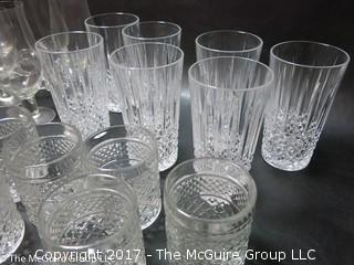 Collection of glassware 