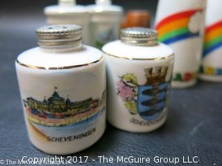 Assorted salt and pepper sets including Epcot Center 