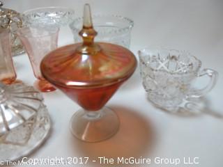 Assortment of glassware 