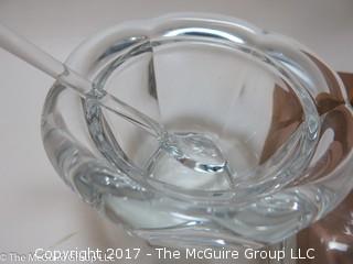 Baccarat cut crystal with spoon