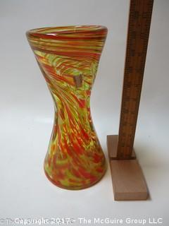 M-C Art Glass Vase 