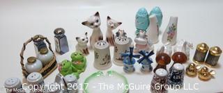 Collection of mostly vintage salt and pepper sets