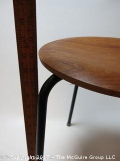 Tri-legged wood stool 