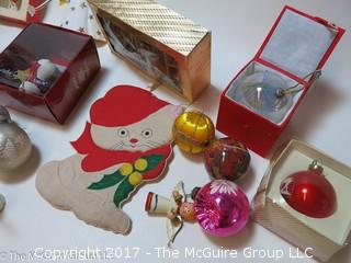 Large collection of M-C Christmas ornaments, stockings, etc. 