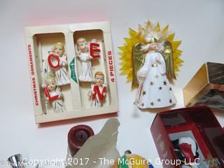 Large collection of M-C Christmas ornaments, stockings, etc. 