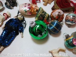 Large collection of M-C Christmas ornaments, stockings, etc. 