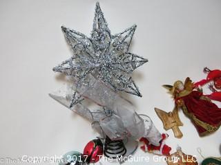 Large collection of M-C Christmas ornaments, stockings, etc. 