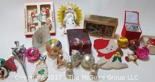 Large collection of M-C Christmas ornaments, stockings, etc. 