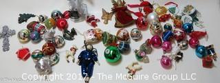 Large collection of M-C Christmas ornaments, stockings, etc. 