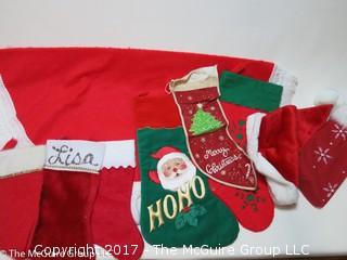 Large collection of M-C Christmas ornaments, stockings, etc. 