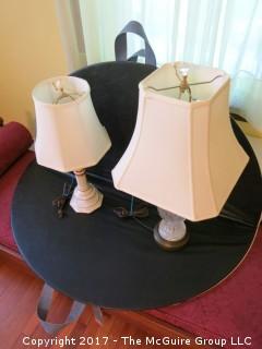 Pair of table lamps 