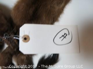 (4) 1930's-40's Tanned Mink Fur Pelts