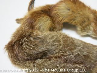 (2) 1930's-40's Tanned Mink Fur Pelts