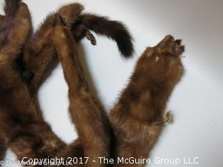 (4) 1930's-40's Tanned Mink Fur Pelts