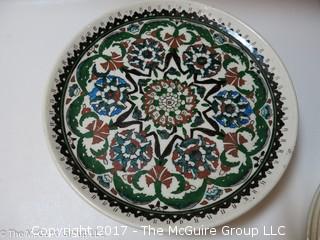 Collection of 4 Turkish Kutahya wall plates