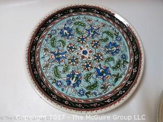 Collection of 4 Turkish Kutahya wall plates