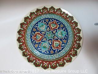 Collection of 4 Turkish Kutahya wall plates