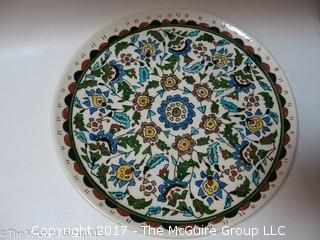 Collection of 5 Turkish Kutahya wall plates