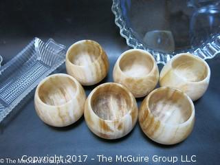 Collection including glass bakeware and stoneware
