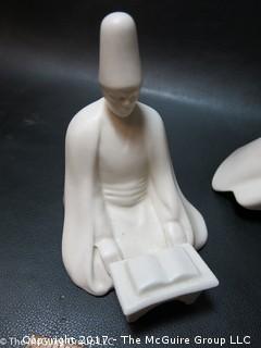 Collection of 4 whirling devishes; marked on base