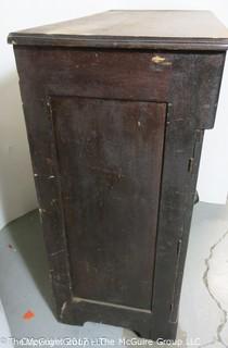 Late 19th c chest; 1 drawer over 2 doors; 40"W x 42T x 19"D