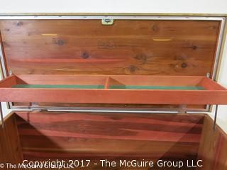 M-C Virginia Maid LANE cedar chest with lower drawer;  39W x 21T x 18D