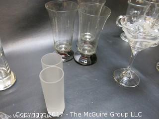 Assorted glassware