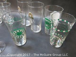 Assorted glassware