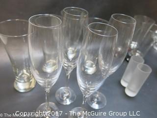 Assorted glassware