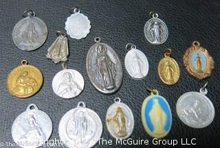 Collection of religious medals