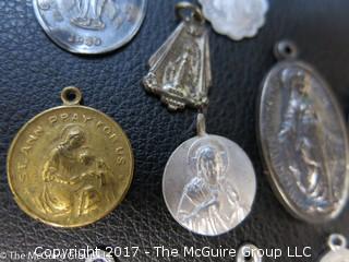 Collection of religious medals