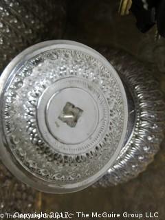 ()3) metal serving bowls pieces 