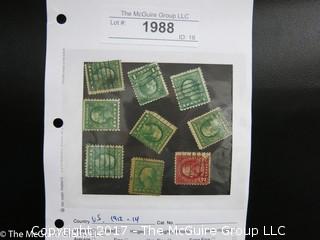 (#1988) Collectible Postage Stamps including U.S. Cancels 