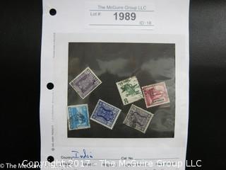 (#1989) Collectible Postage Stamps including World: India 