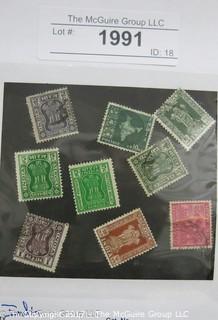 (#1991) Collectible Postage Stamps including World: India