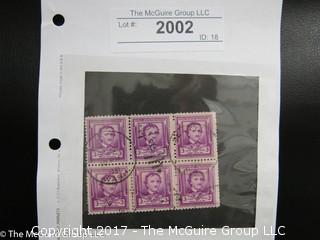 (#2002) Collectible Postage Stamps including U.S. cancels 