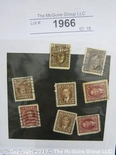 (#1966) Collectible Postage Stamps including world: Canada