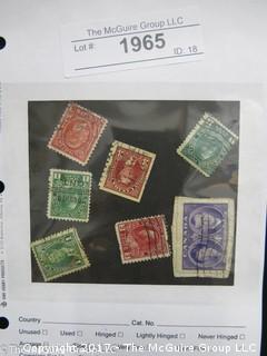 (#1965) Collectible Postage Stamps including world: Canada 