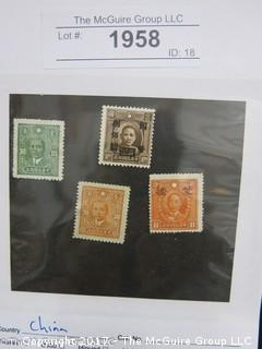 (#1958) Collectible Postage Stamps including world: China