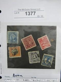 (#1377) Collectible Postage Stamps including world: Asian