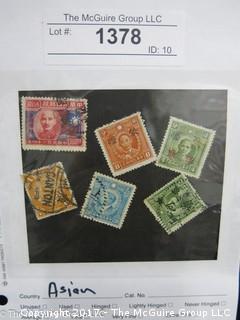 (#1378) Collectible Postage Stamps including world: Asian