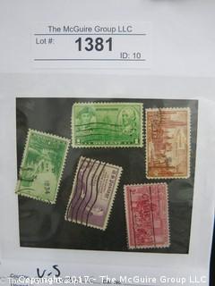 (#1381) Collectible Postage Stamps including U.S.