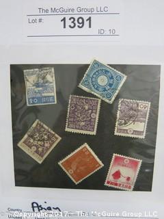 (#1391) Collectible Postage Stamps including world: Asian