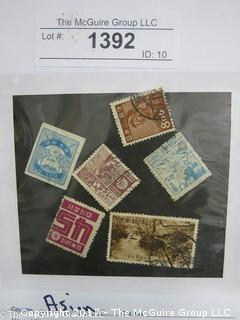 (#1392) Collectible Postage Stamps including world: Asian