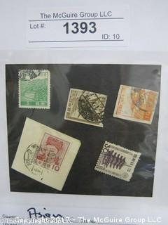 (#1393) Collectible Postage Stamps including world: Asian