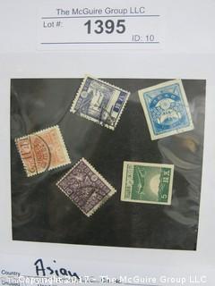 (#1395) Collectible Postage Stamps including world: Asian 