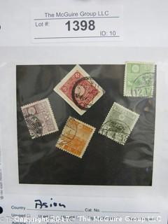 (#398) Collectible Postage Stamps including world: Asian