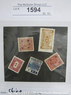 (#1594) Collectible Postage Stamps including world: China